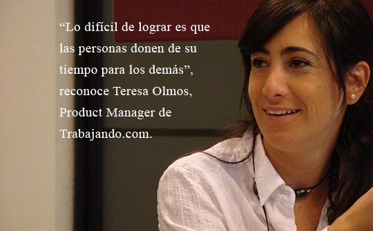 Teresa Olmos, Product Manager de Trabajando.com.