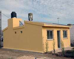 Prototipo de la vivienda desarrollado por Edenor.