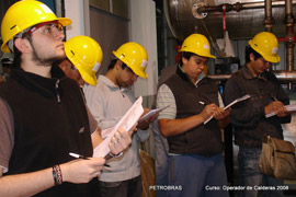 Alumnos del curso Operador de Calderas 2008.
