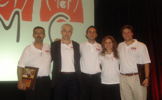 Guillermo Fiat, Ceo de Duke Energy junto a  ganadores del programa Mejora Continua 2008.