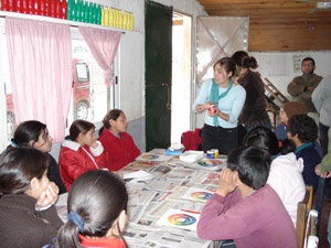 Empleada voluntaria Sanofi Pasteur.