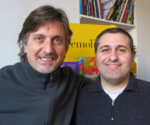 Los fundadores y directores de Editorial Remolino Los fundadores y directores de Editorial Remolino