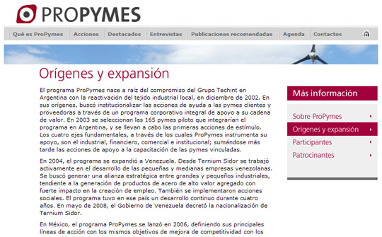 http://www.programapropymes.com/sp/origenesyexp.asp
